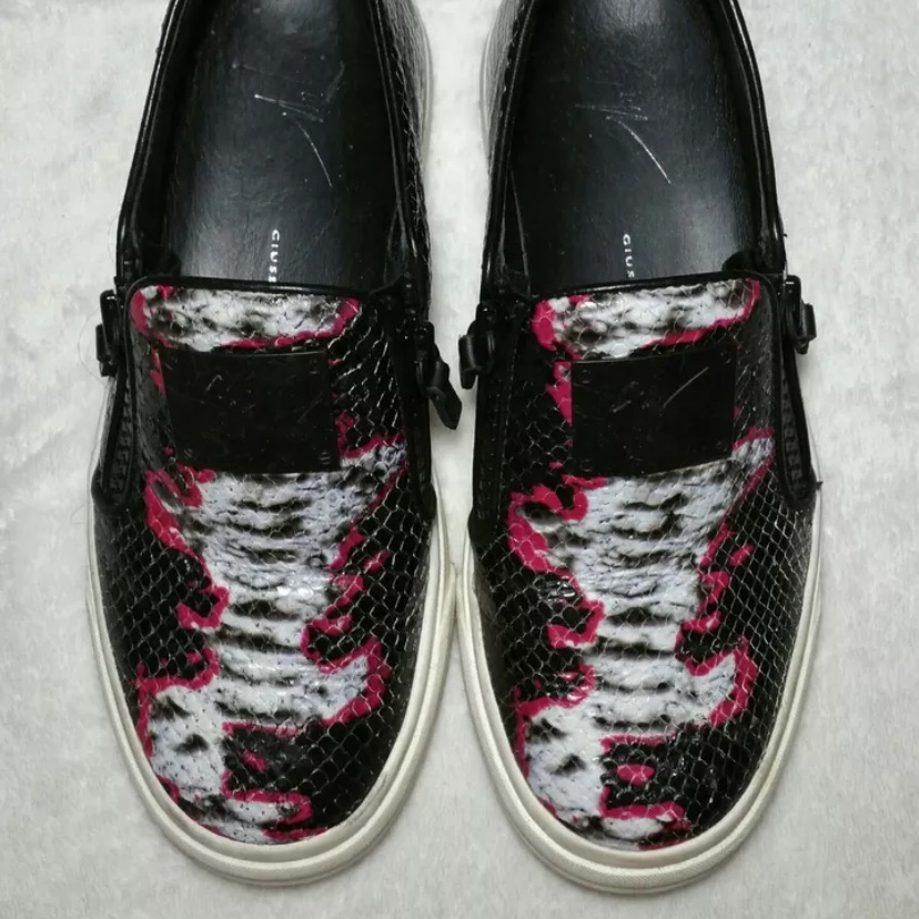 Zanotti Snakeskin Sneakers
